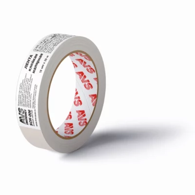 Лента клейкая малярная AVS SCH-006 18 mm x 20 m (бежевый)