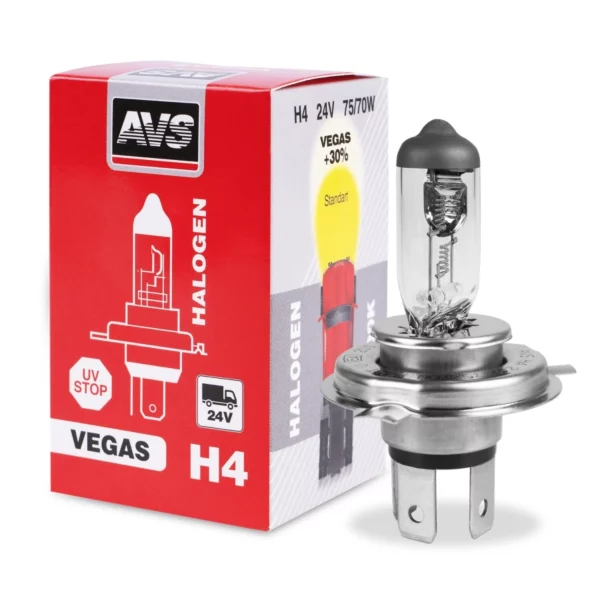 Галогенная лампа AVS Vegas H4.24V.75/70W.1шт.