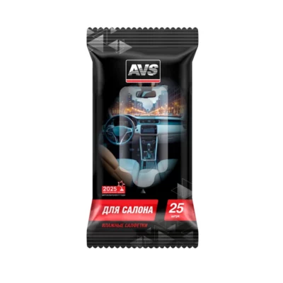 Влажные салфетки "Для Салона" 25 шт.AVS AVK-201